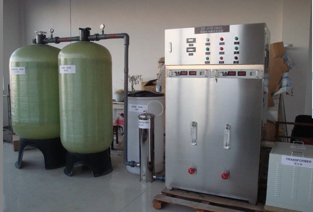 1000 litrów na godzinę alkalicznego, jonizator wody incoporating z systemem uzdatniania wody przemysłowej
